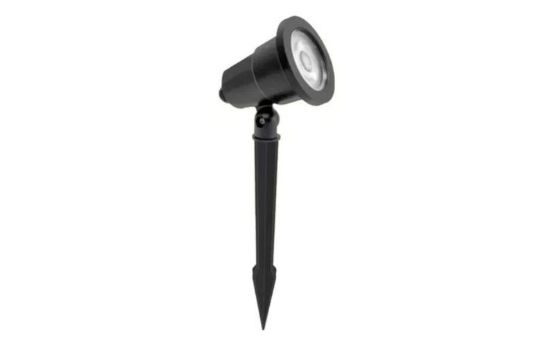 ESPETO JARDIM LED 6W VERDE CORPO PRETO AUTOVOLT