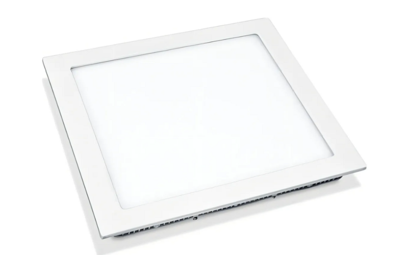 Luminária EMBUTIR quadrada branca FLAT LED 18W 4000K 217X217X7,5