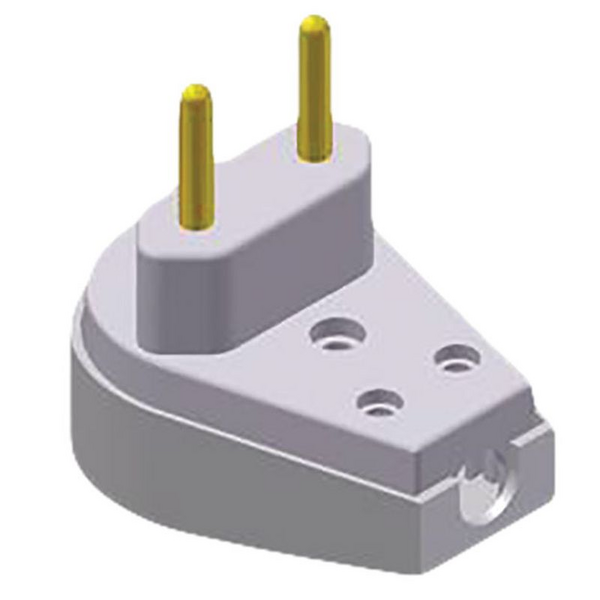 Pino prensa cabo gigante/PLUG 2P 10A 250V Cinza
