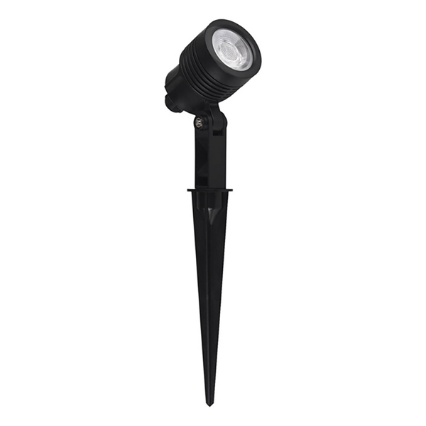 Espeto Clear LED IP65 ABS Bivolt 6W 3.000K - Preto Fosco