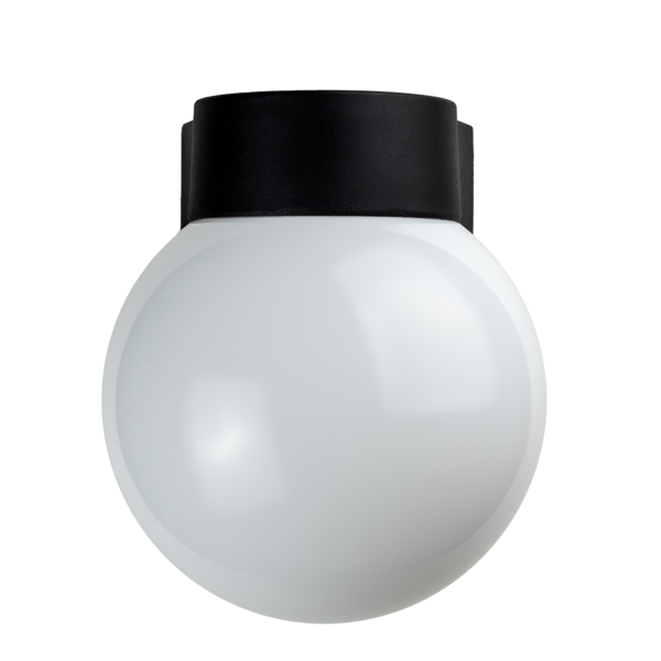 Arandela Mond IP54 Alum. 1xE27 - Preto