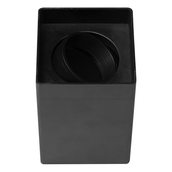 Spot Clean Sobrepor MR16 Quadrado Preto 1xGU10 