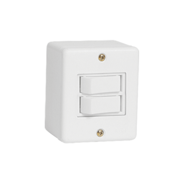Conjunto 2 Interrupto SIMPLES 6A 250V - Linha BOX