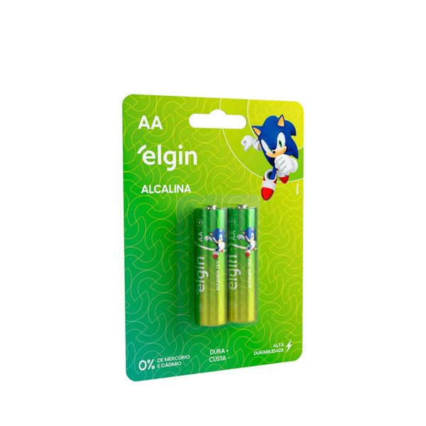 PILHA ALCALINA AA BLISTER C/ 2UN ELGIN