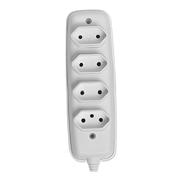 TOMADA EM BARRA QUADRUPLA 2P+T 10A 250V~ BR