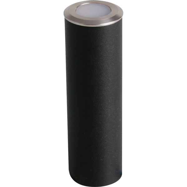 Embutido Solo Nano LED Inox e PC Bivolt 0,5W 3.000K - Preto