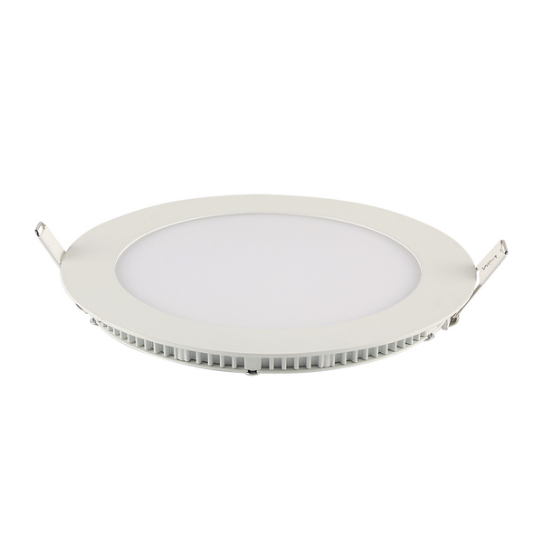 Painel LED Tech Slim 12W EMBUTIR Alumínio Redonda 168mm Bivolt 3.000K - Branco