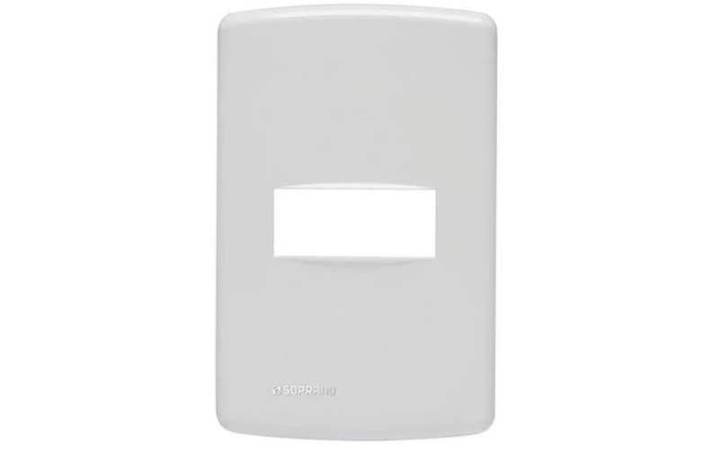 Placa 1 módulo 4X2 Branco DUP