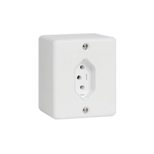 Conjunto tomada 2P+T 20A 250V - Linha BOX
