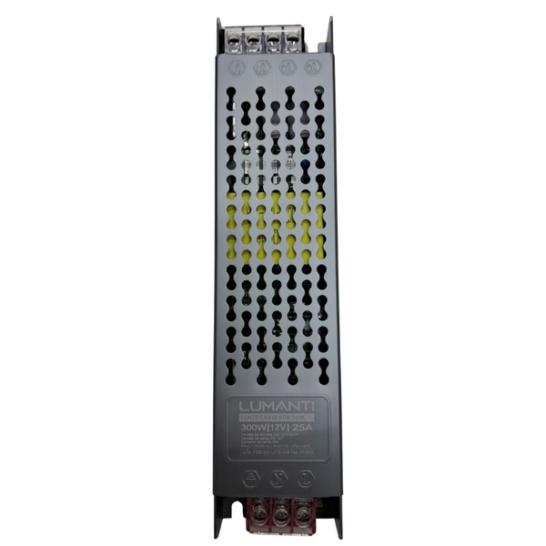 Fonte chaveada SLIM 12V SAIDA 25A 300W AUTOVOLT