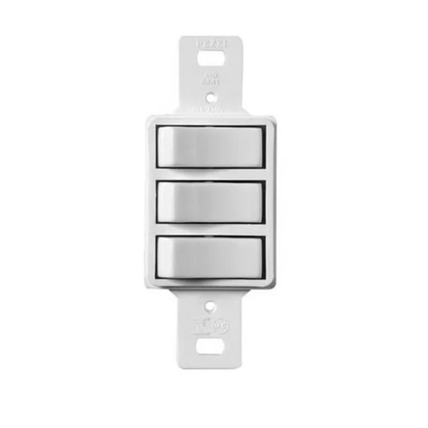3 INTER SIMPLES 6A 250V~ SEM PLACA