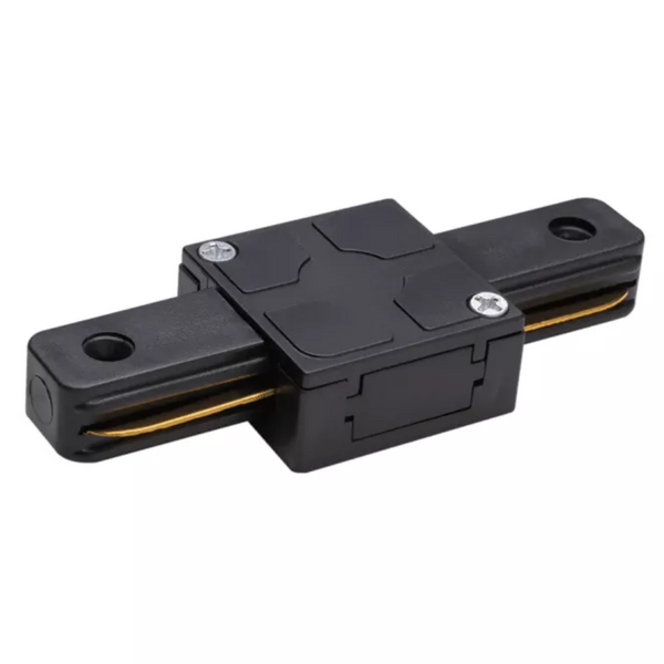 Conector preto TIPO I(reto) para trilho eletrificado