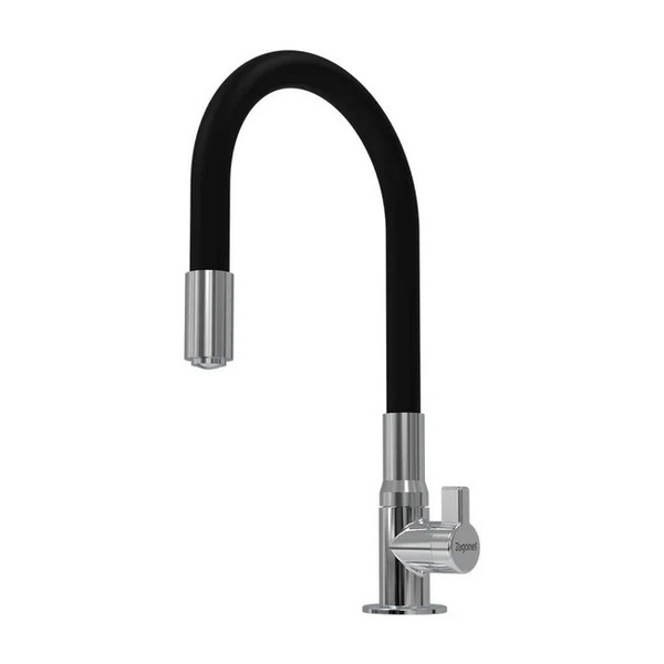 Torneira MOTION Cozinha BANCADA Metalizada e Preta