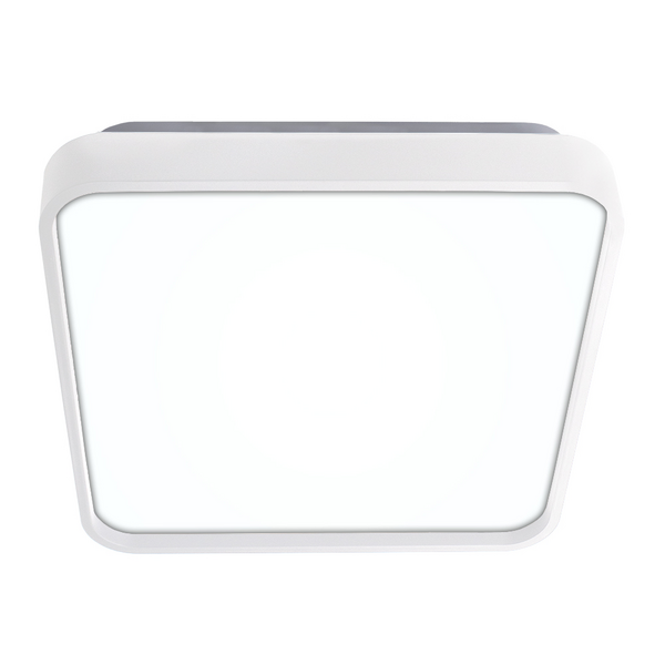 Plafon Round LED Quad. 280mm Acrilico Liso Mold. Branco 18W - Bivolt TCC Ajustável