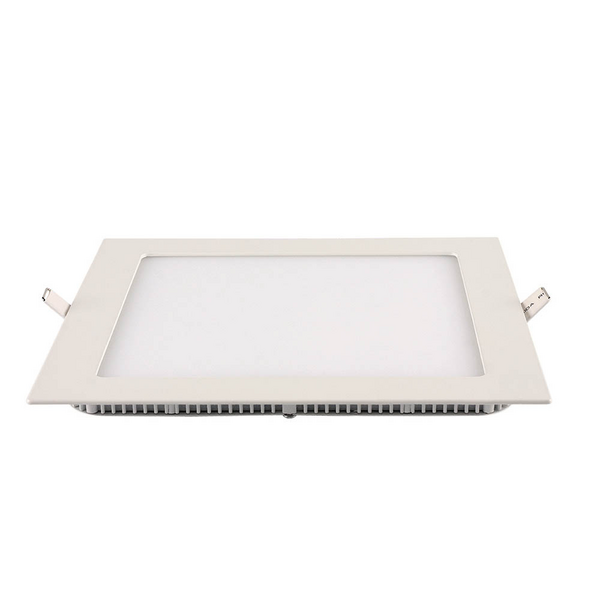 Painel LED Tech Slim 12W EMBUTIR Alumínio Quadrado 170mm Bivolt 3.000K - Branco